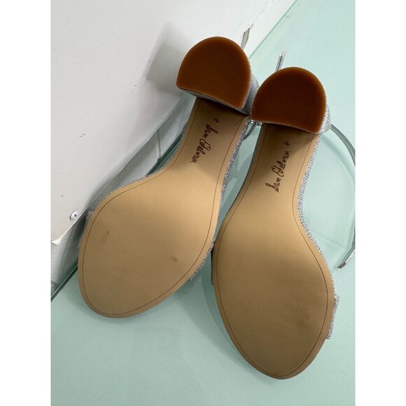 Sam Edelman Yaro Women's 9.5 Ankle Strap Blocked Heels Shoes Shimmer Bling - Picture 8 of 16